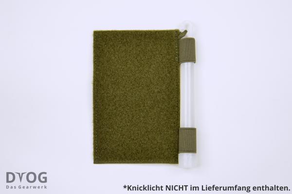 Preview: DYOG Patchfläche KL 9x14, Oliv, Knicklicht NICHT im Lieferumfang enthalten.